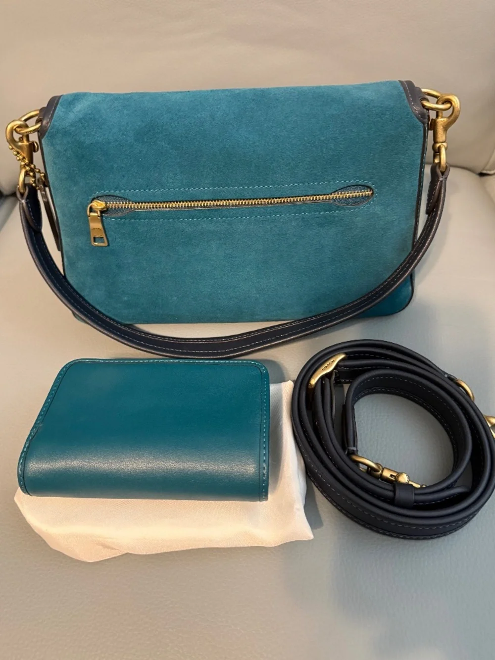 Coach Soft Tabby and Wallet Teal - Picture 2 of 10